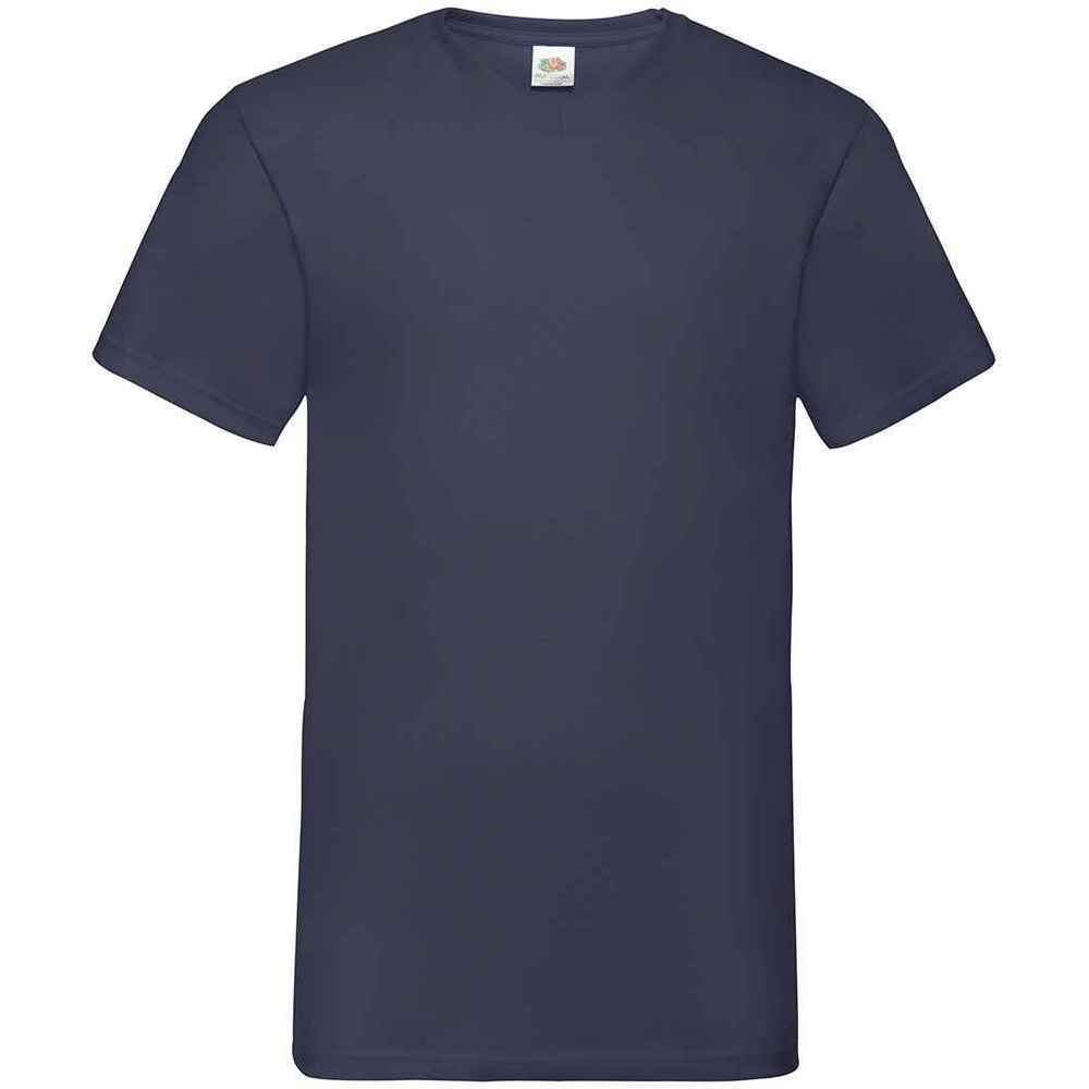 Herren Marineblaues Valueweight T-Shirt mit V-Ausschnitt
