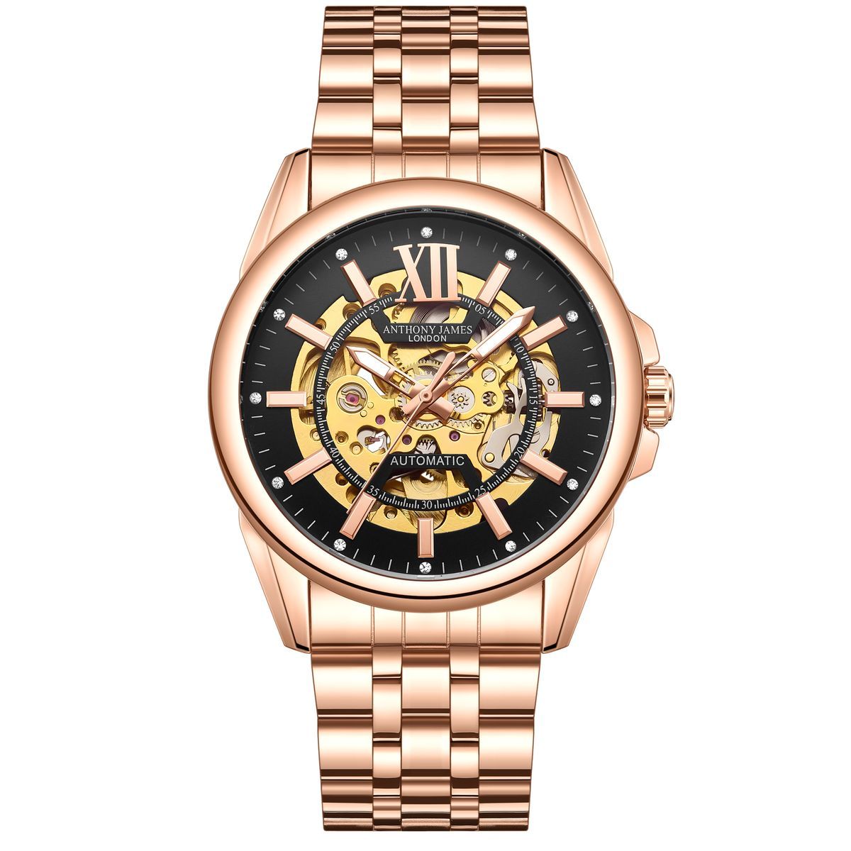 Herren Mystique Automatik Roségolduhr