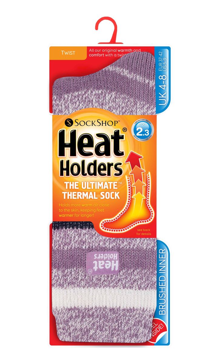 Extra warme gestreifte Thermosocken