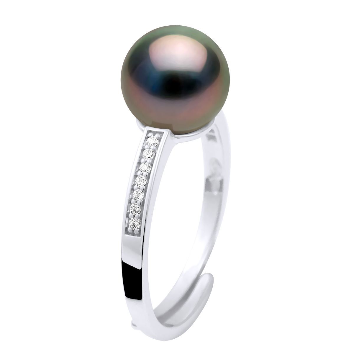 Verstellbarer Ring mit Tahiti-Perle