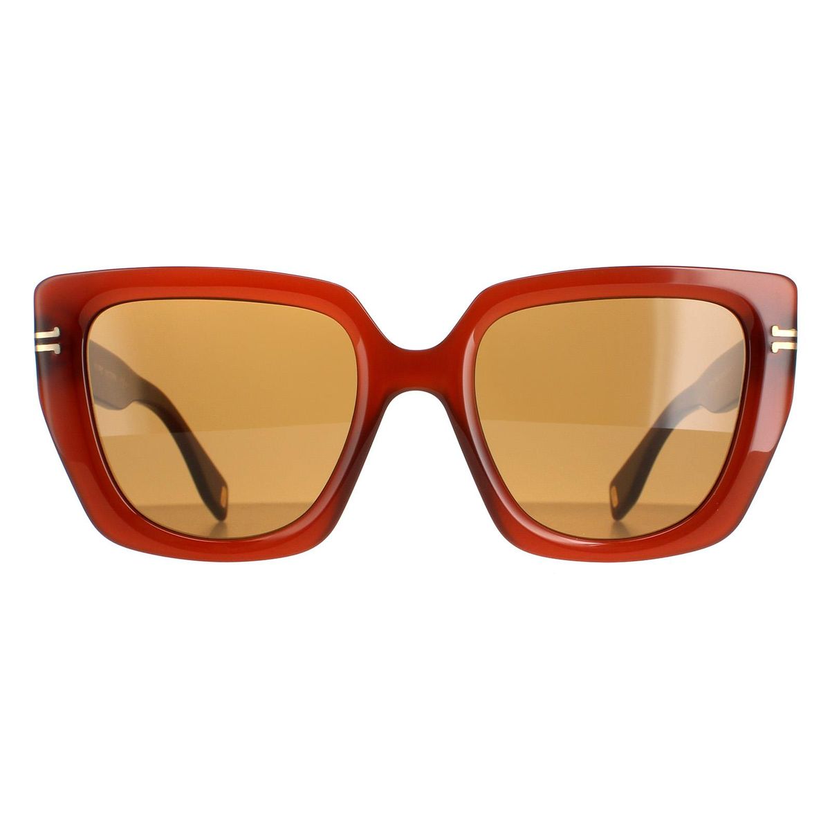 Markante, quadratische Sonnenbrille mit Acetatgestell