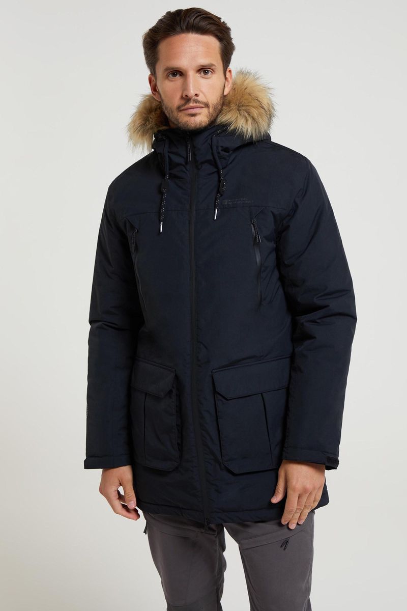 Mountain Warehouse - "Traverse" Jacke, wasserfest Hybrid für Herren (Schwarz)