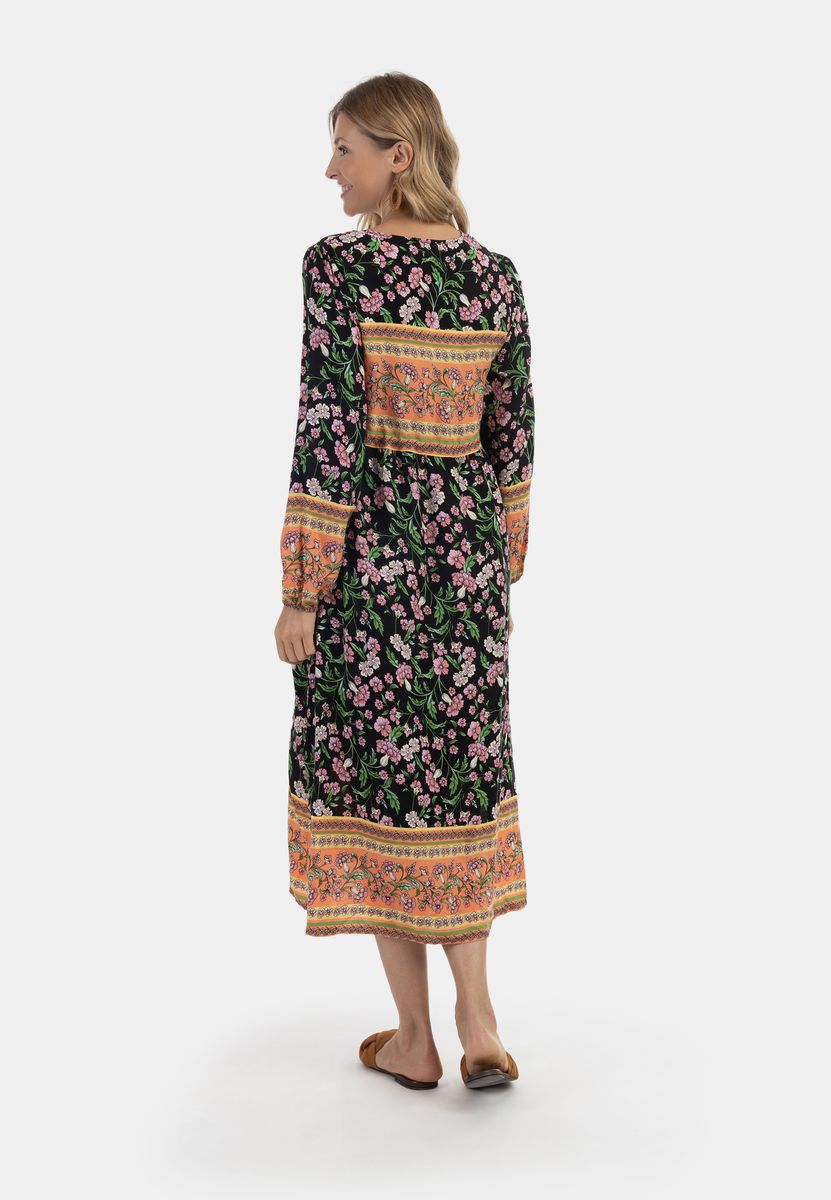 Boho-Midikleid mit Blumenprint
