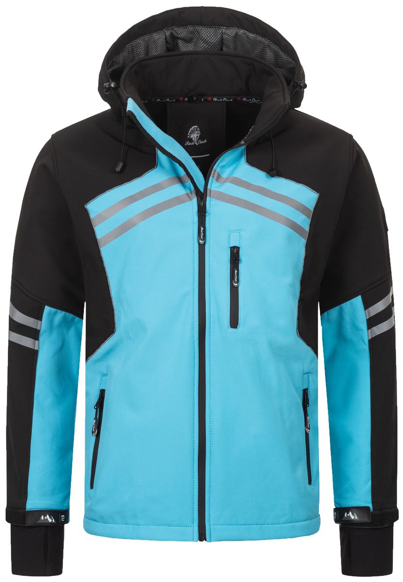 Sportliche Softshelljacke mit reflektierenden Details