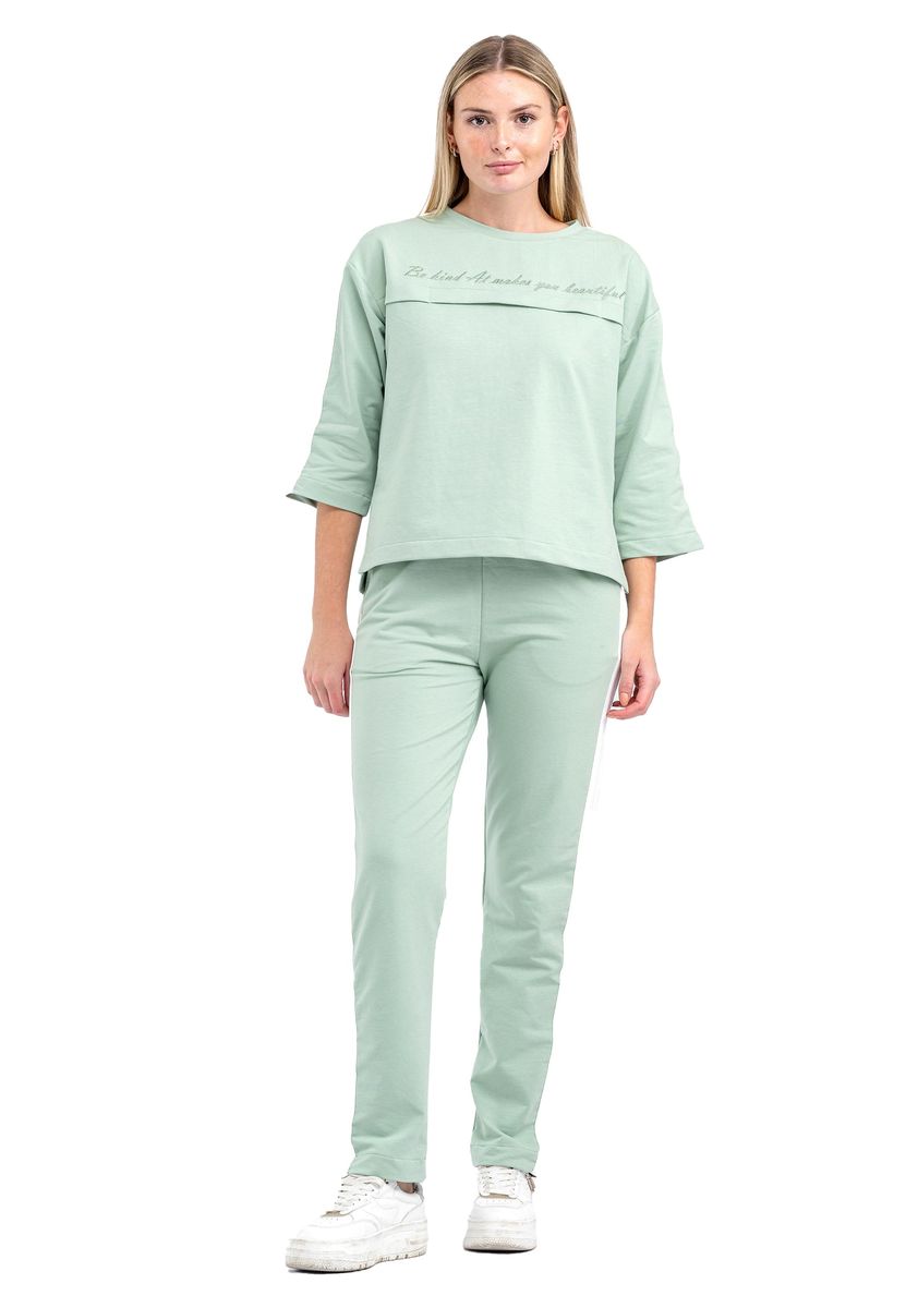 Damen Loungeset mit Stickerei