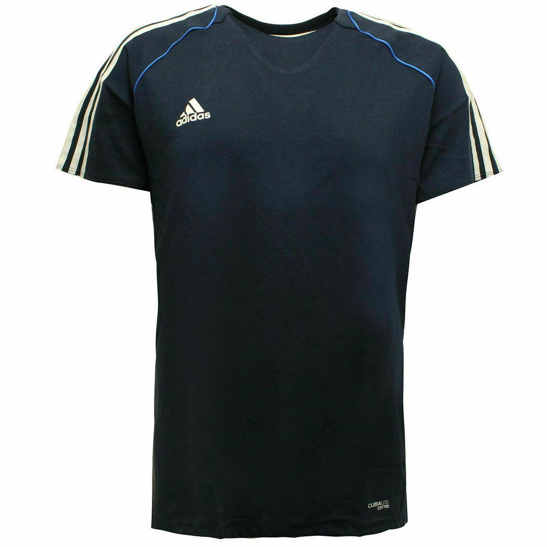 Marineblaues Adidas Trainings-T-Shirt