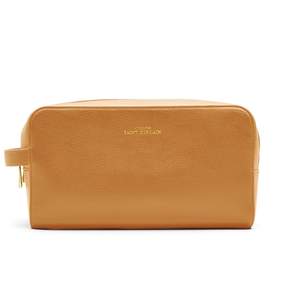 Kulturtasche aus genarbtem Leder