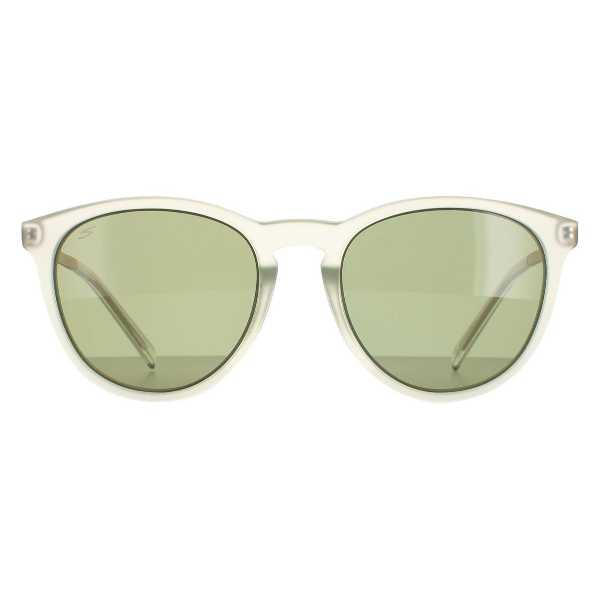 Sonnenbrille mit runden Gläsern und grünen Gläsern