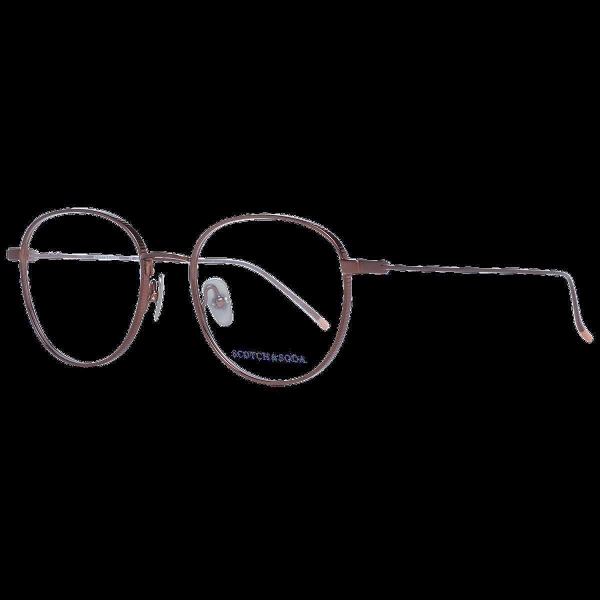 Runde Vollrandbrille aus braunem Metall