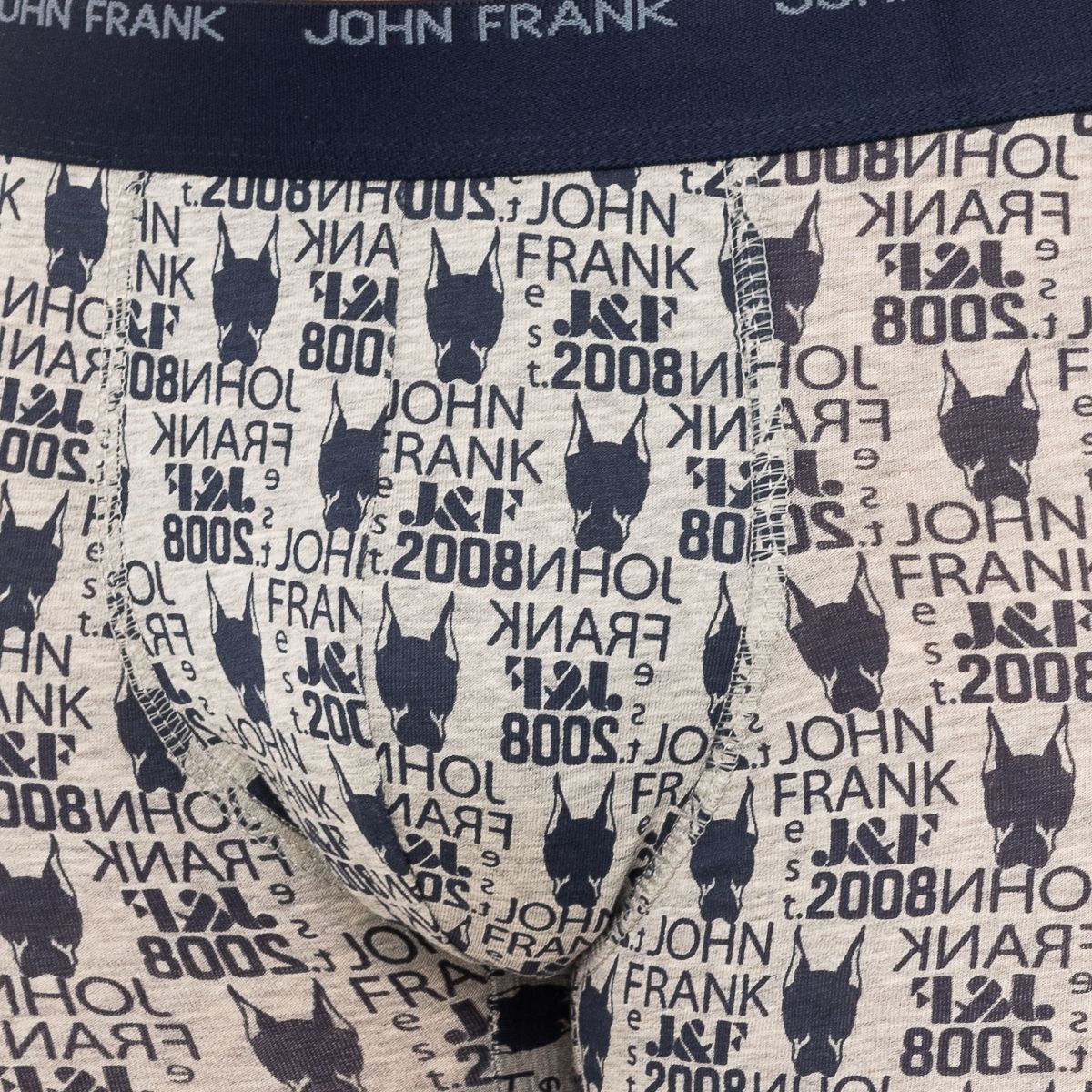 Atmungsaktive Boxershorts aus gewebter, elastischer Baumwolle für Damen JFB108-DOG-GREY