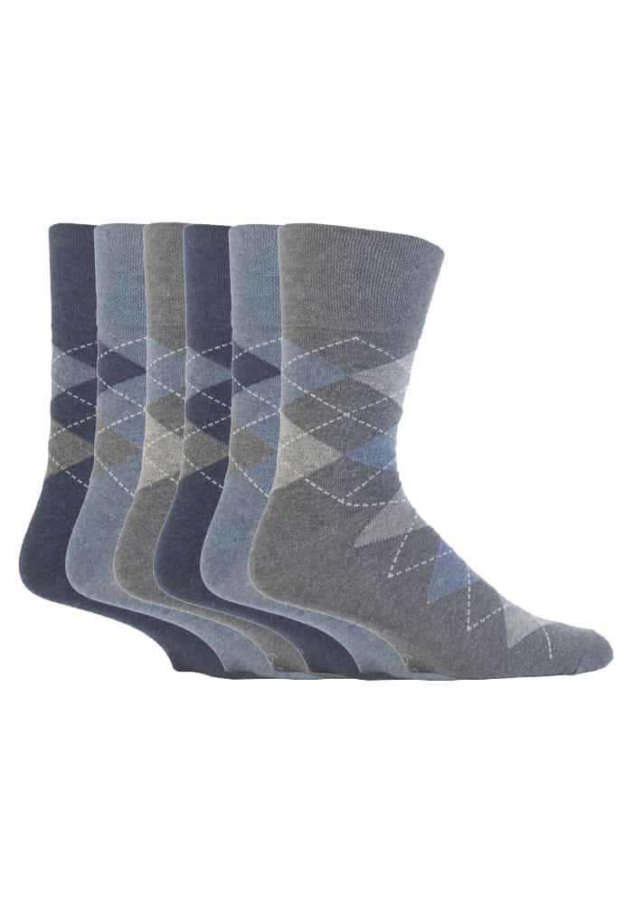 Gentle Grip - 6 Paar Herren Gentle Grip nicht elastische Socken - MGG38