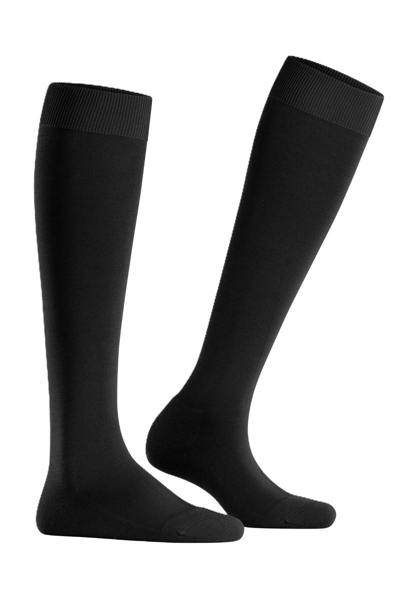 Feuchtigkeitsableitende Kniehohe Socken mit Wollmischung