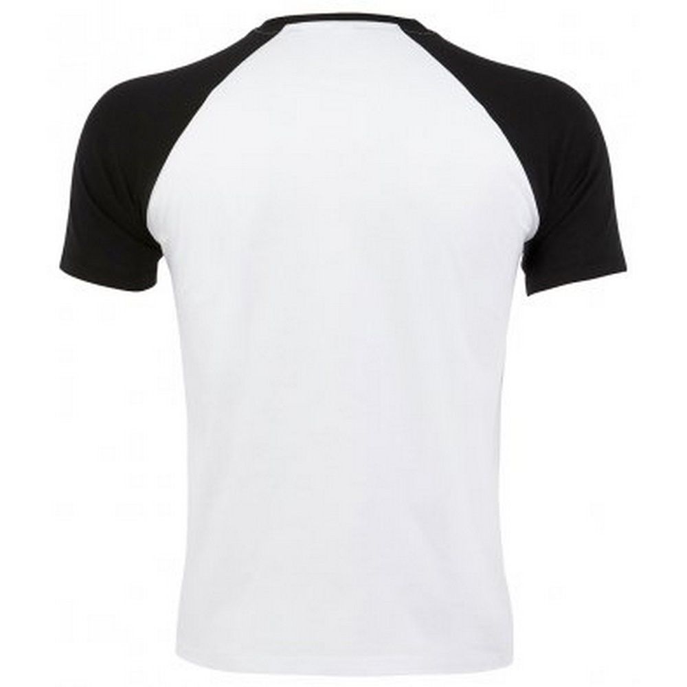 Lässiges T-Shirt mit Raglan-Kontrastärmeln