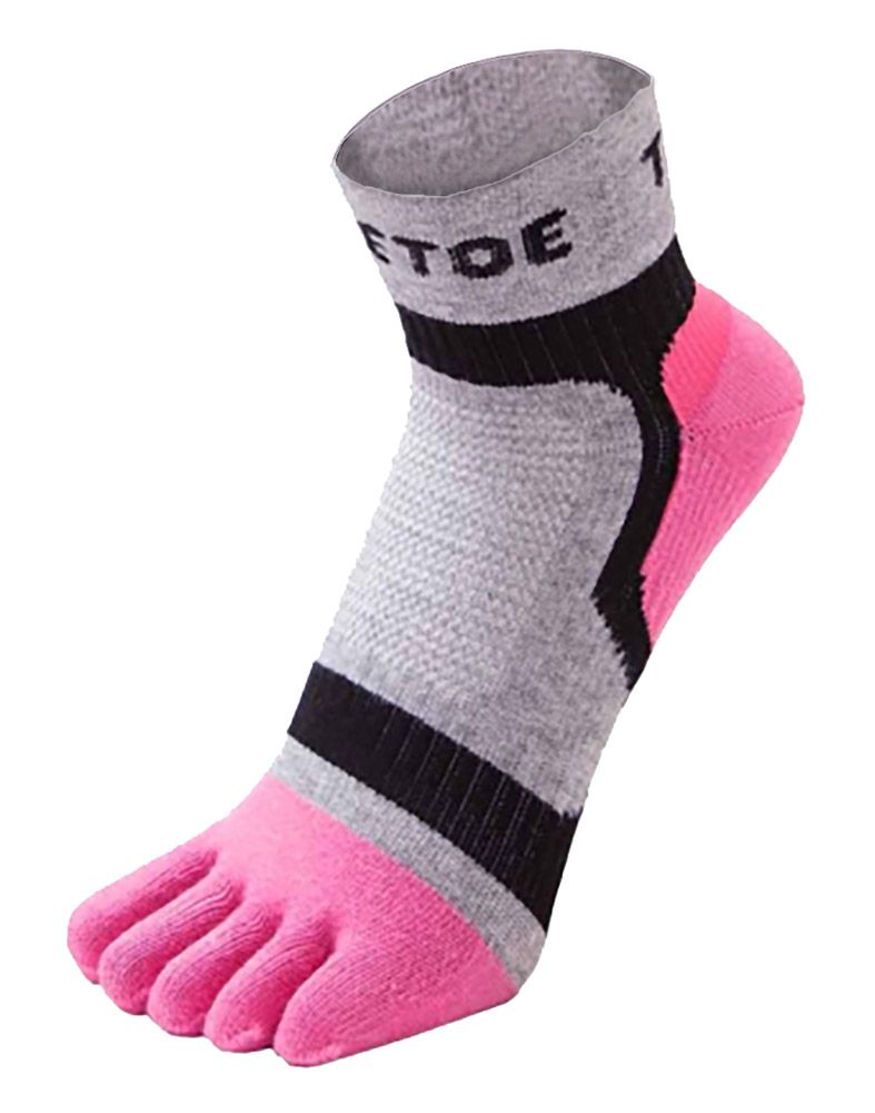 TOETOE - Herren- und Damen-Atmungsaktive Sportleichte Laufsocken mit niedrigem Schnitt - Rosa