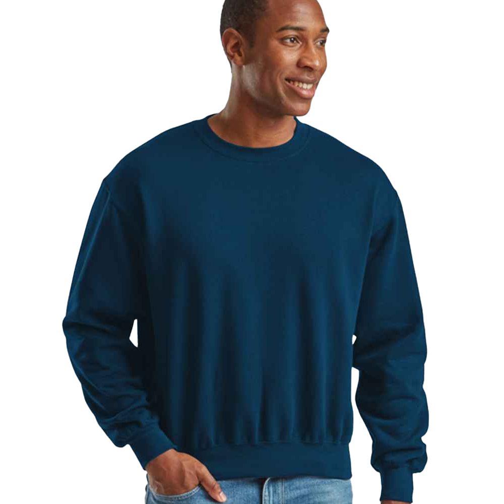 Klassisches Fleece-Sweatshirt mit Rundhalsausschnitt