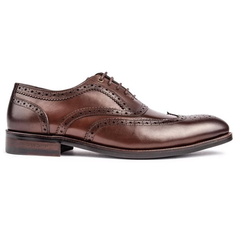 Herren Leder Brogue Schnürschuhe