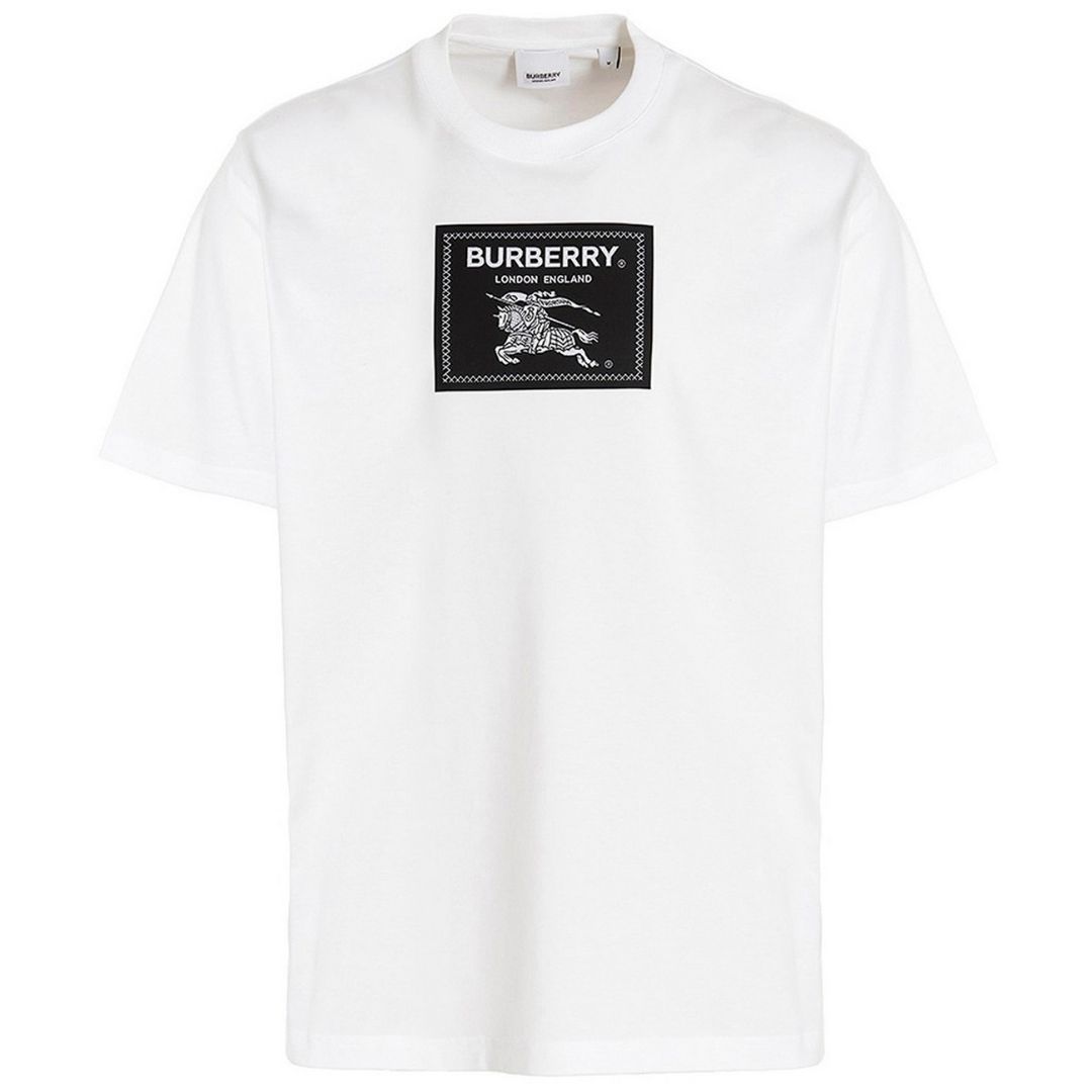Klassisches Box Logo Baumwoll T-Shirt