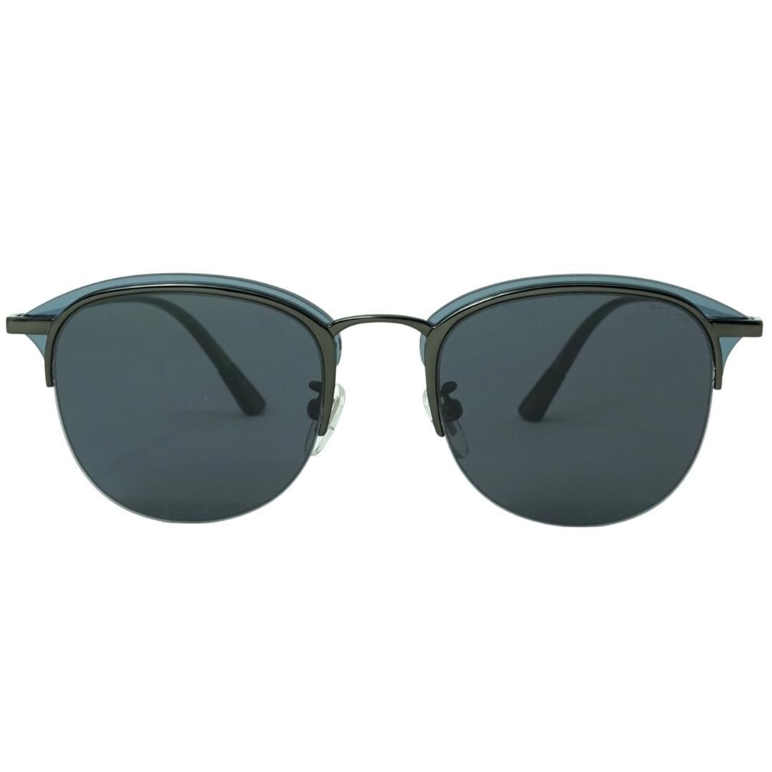 Runde Halbrand-Sonnenbrille