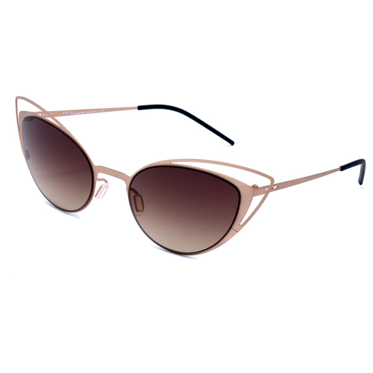 Cat-Eye-Sonnenbrille mit Metallrahmen