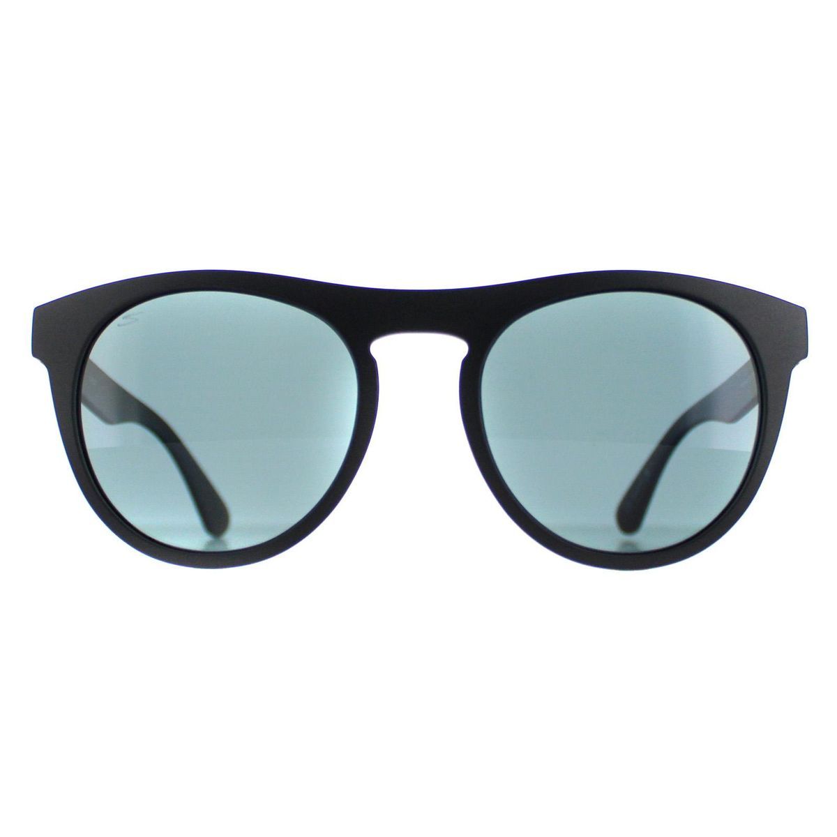 Runde Matte Schwarze Sonnenbrille