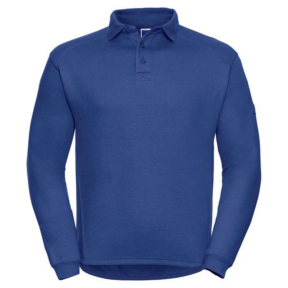 Langärmeliges Piqué-Strick-Poloshirt