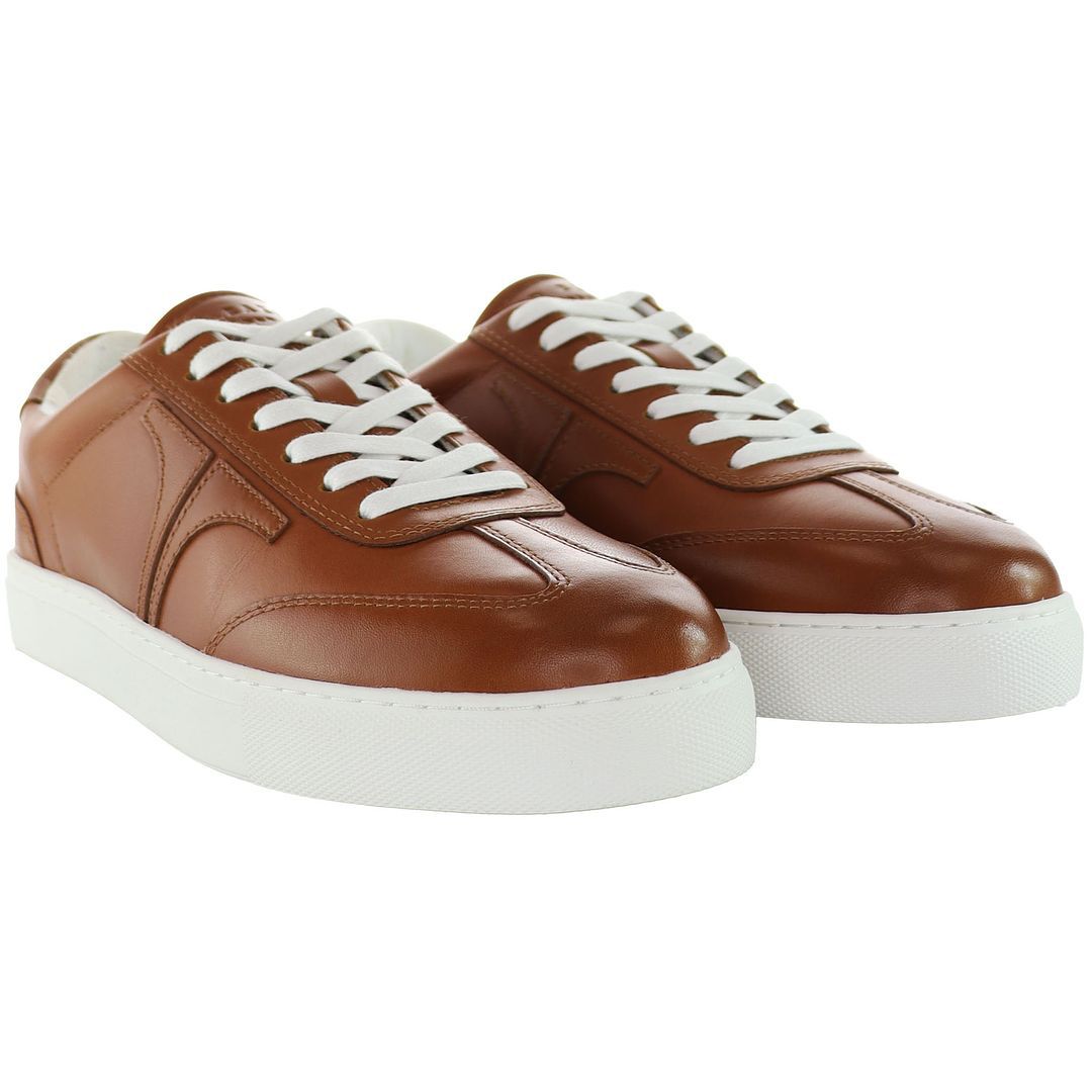 Minimalistische Leder Low-Top Sneaker