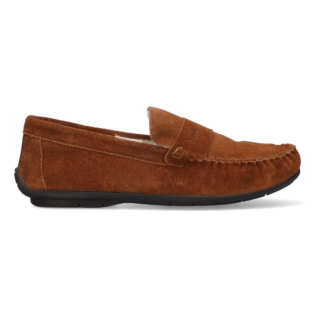 Klassische Wildleder-Loafer-Hausschuhe