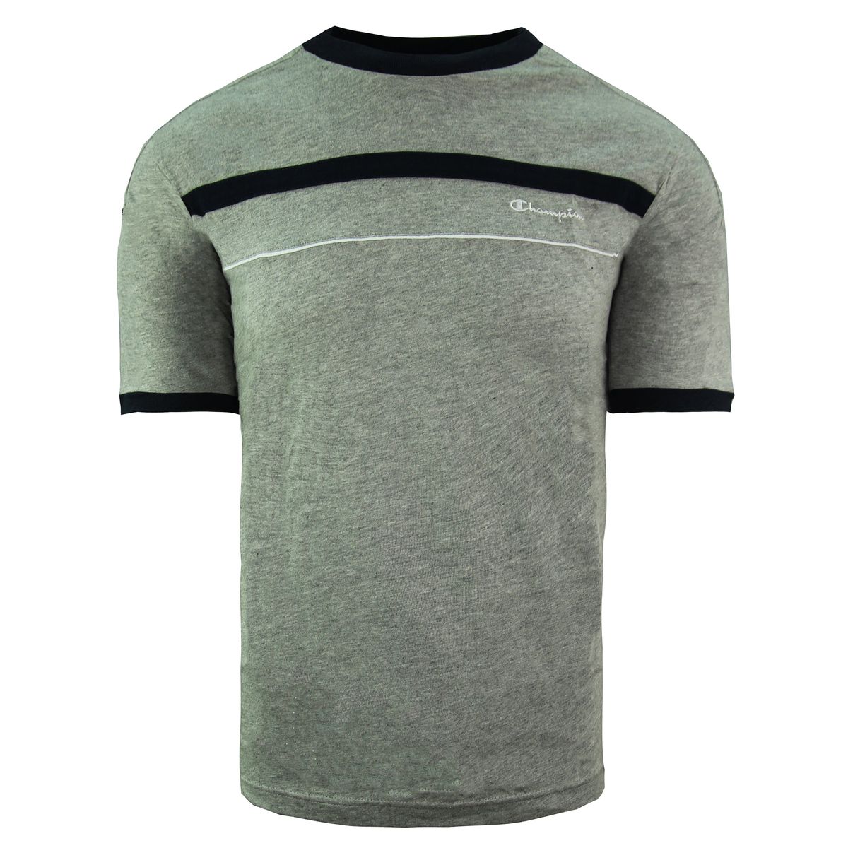 Herren Grau Ringer T-Shirt