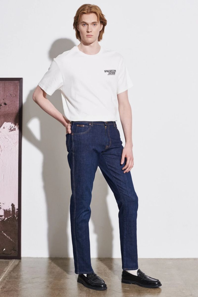 Klassische Slim Fit Jeans Dunkelblau