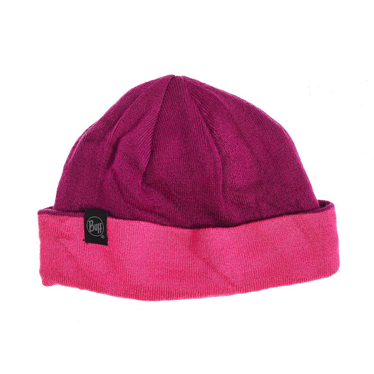 Zweifarbige Feinstrickmütze