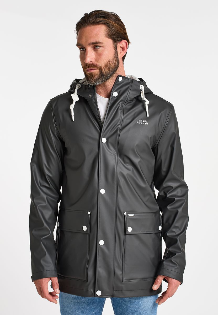 Funktionale Regenjacke mit Kapuze