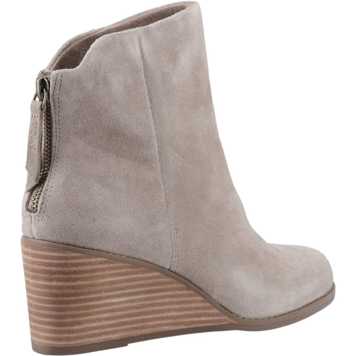 Minimalistische Keilstiefeletten aus Wildleder