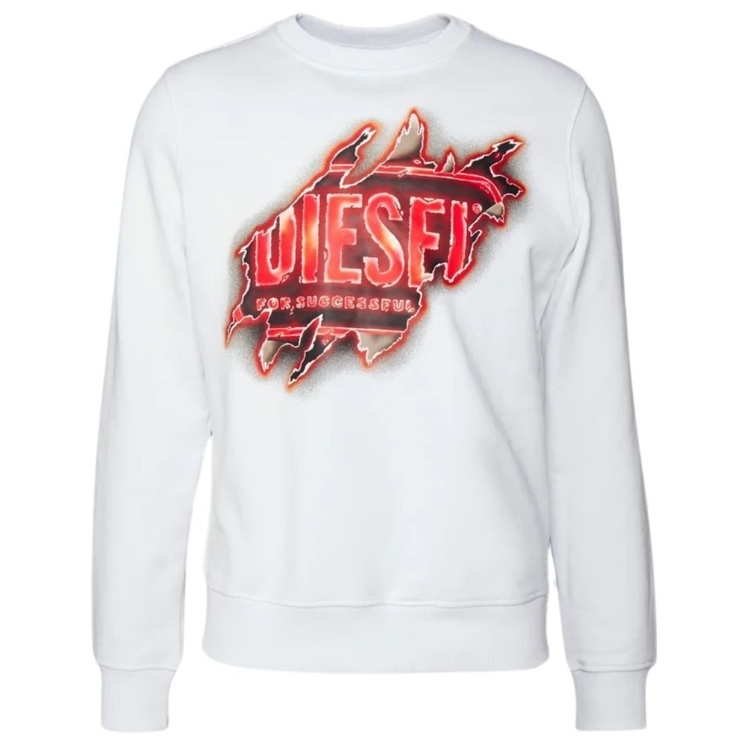 Sweatshirt mit Grafik-Logo und Rundhalsausschnitt
