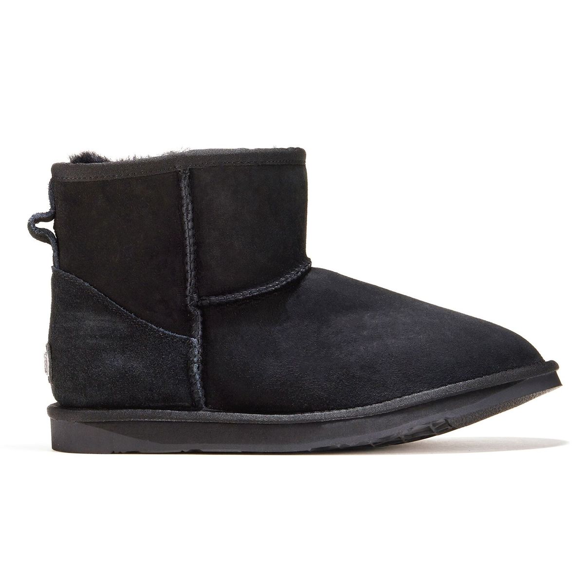 Ultra-Kurze Lammfell-Wildlederstiefel