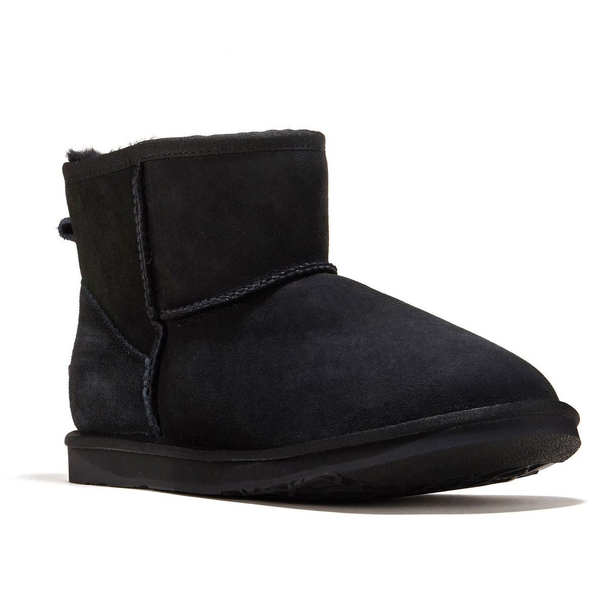 Ultra-Kurze Lammfell-Wildlederstiefel