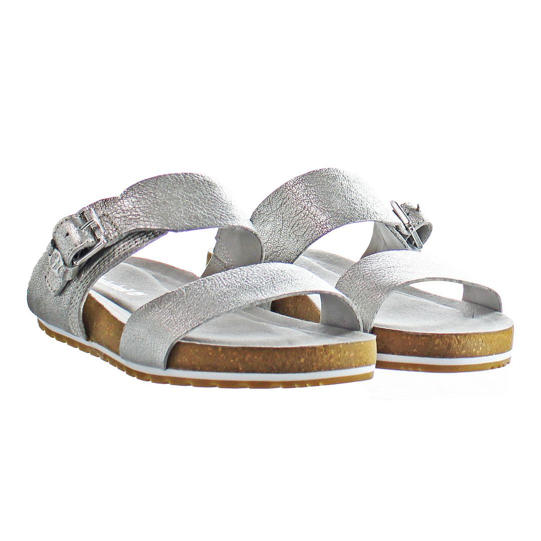 Sandalen mit metallischem Finish
