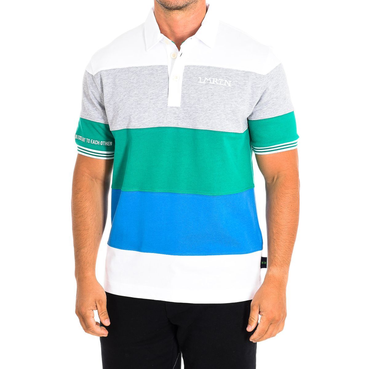 Gestreiftes Baumwoll-Poloshirt