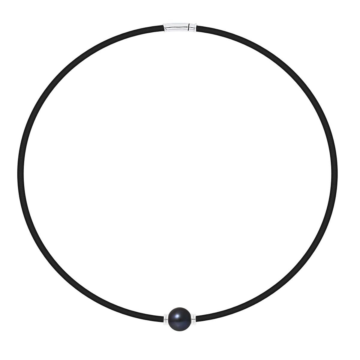 Minimalistischer Neopren-Choker mit Perle