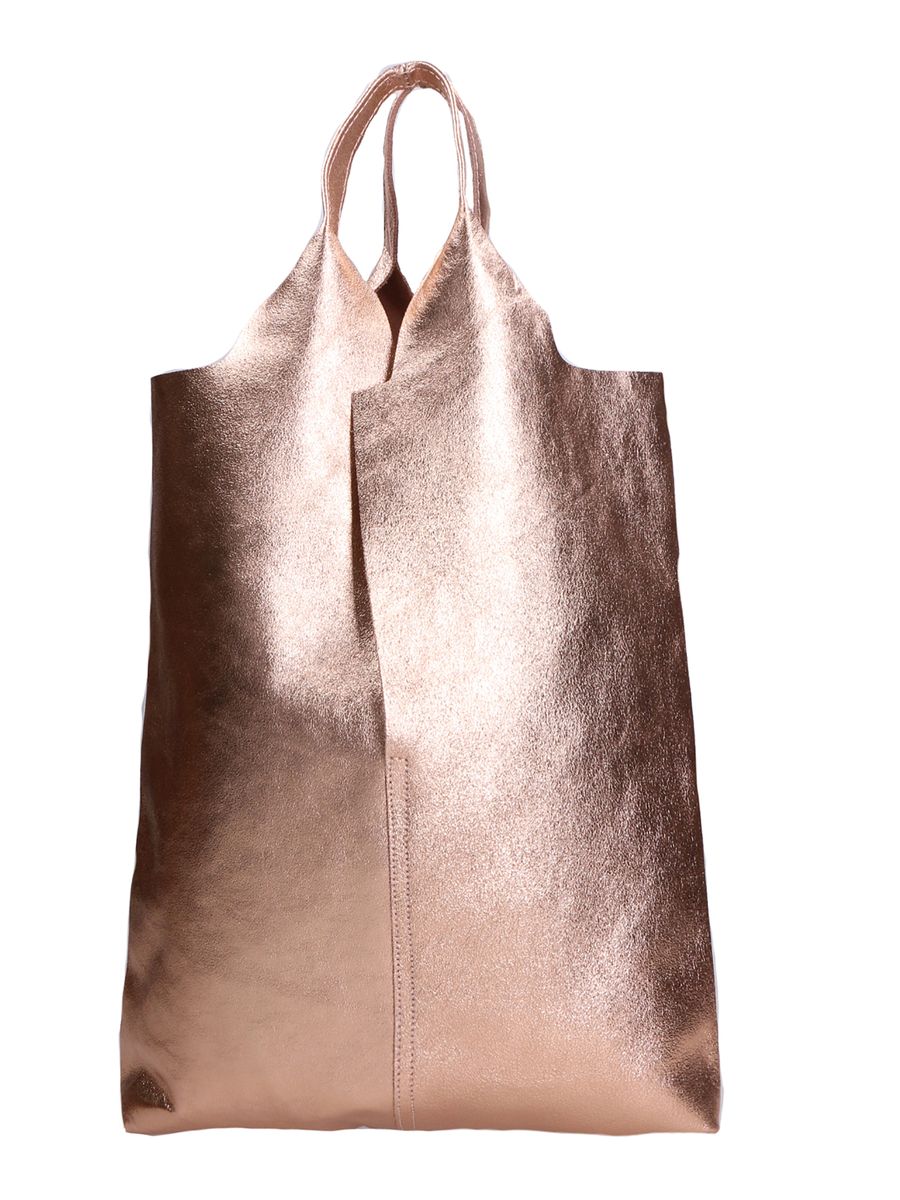 Metallic Hobo-Einkaufstasche aus Leder