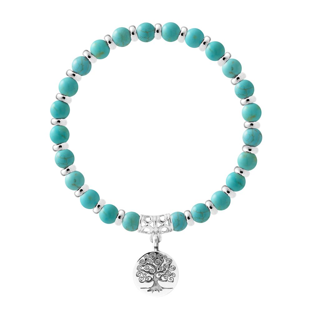 Lebensbaum Edelstein-Armband