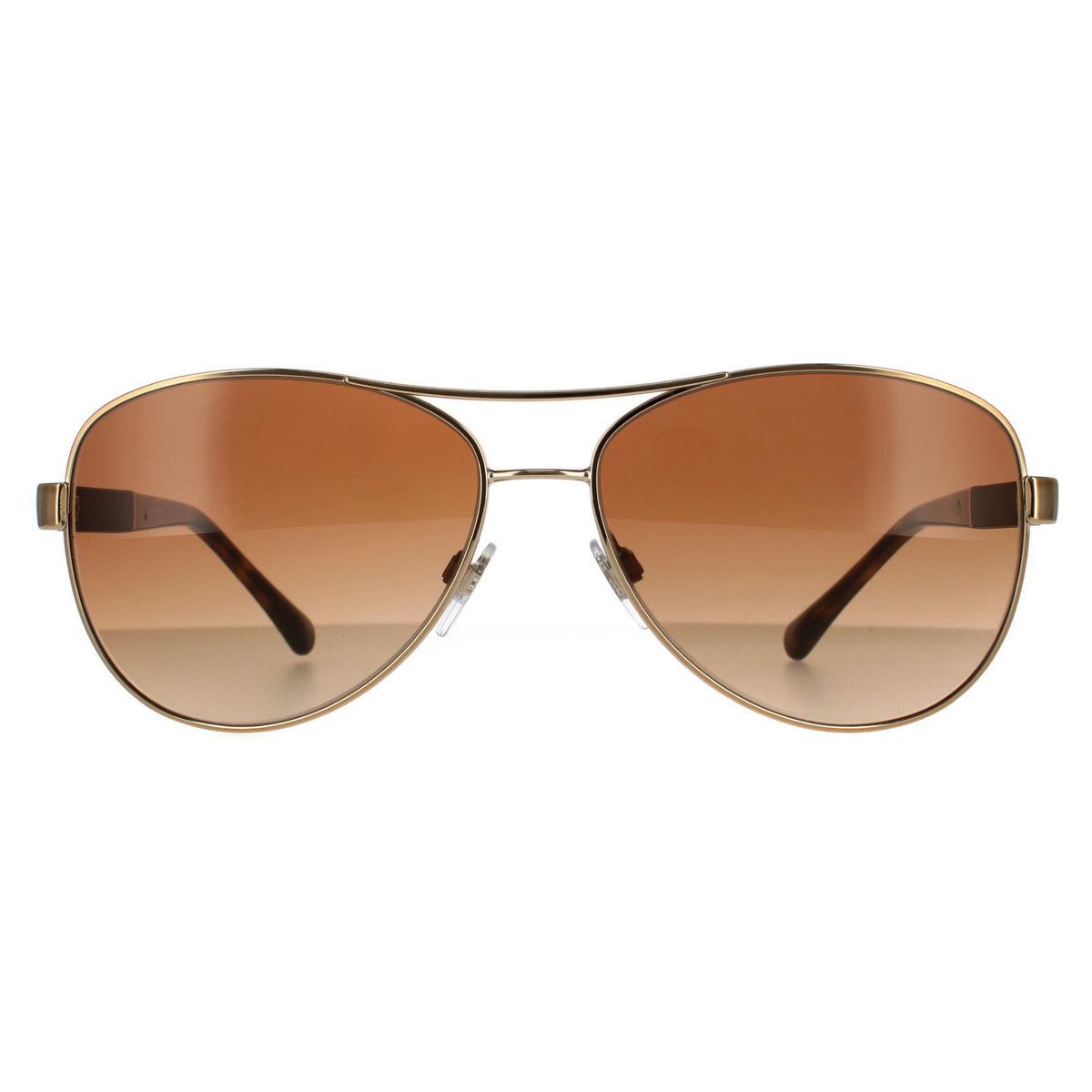 Aviator Sonnenbrille Gold Braun Verlaufende Gläser