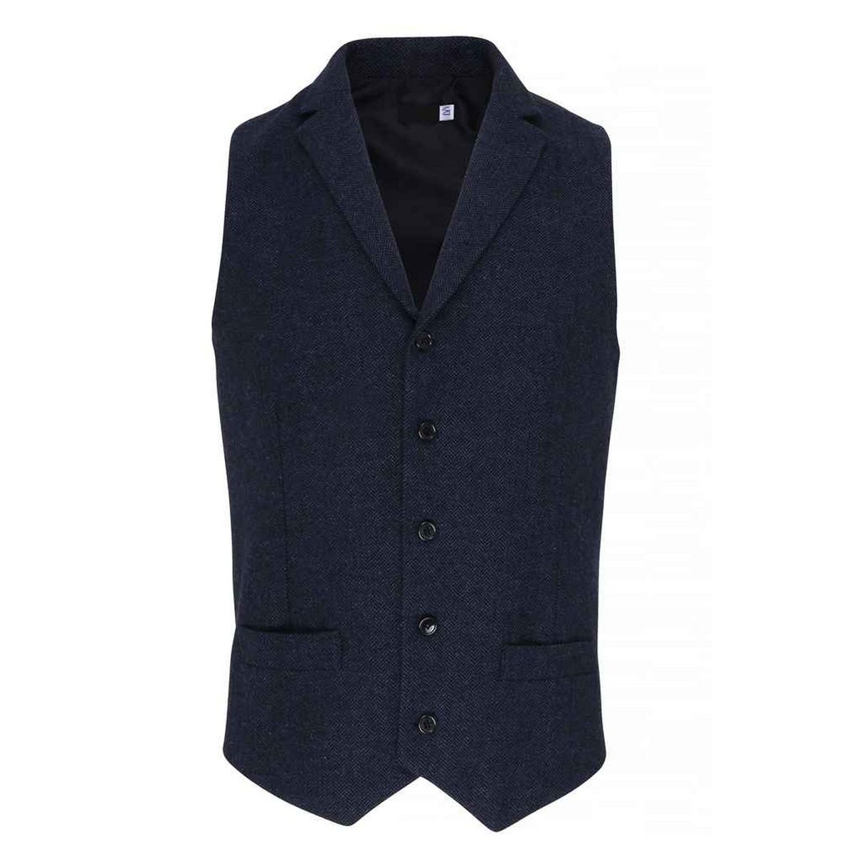 Herren Tweed Anzug Weste mit Fischgrätenmuster