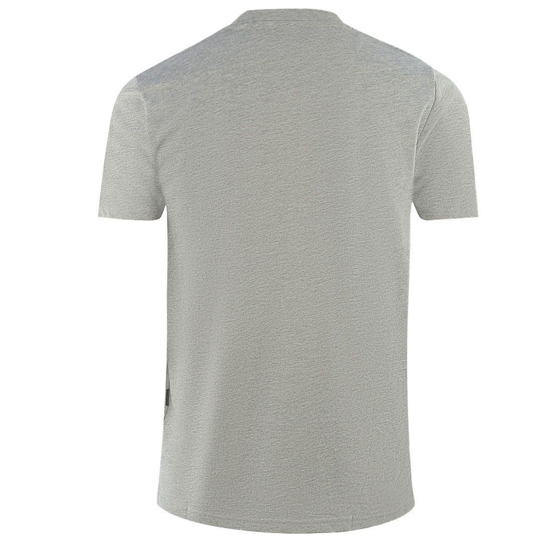 Baumwoll-T-Shirt mit geteiltem Logo