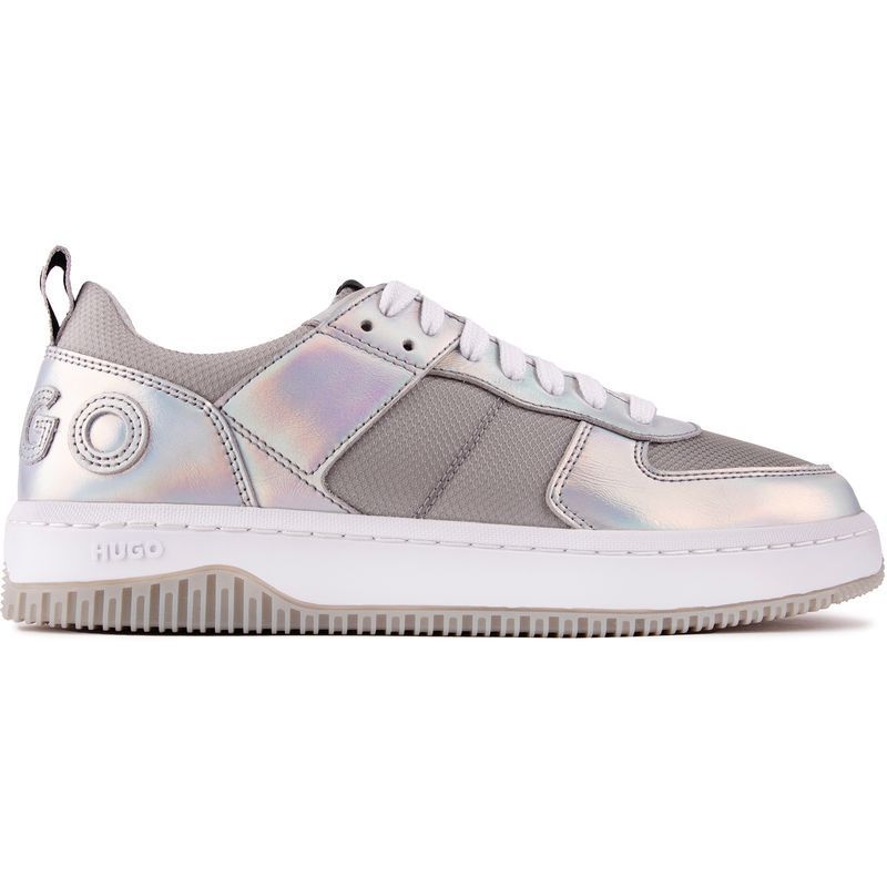 Schillernder Retro-Sneaker mit niedrigem Schaft