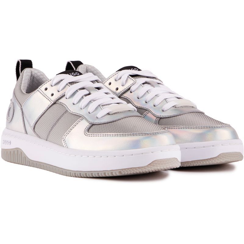 Irisierende Low-Top Retro-Sneaker