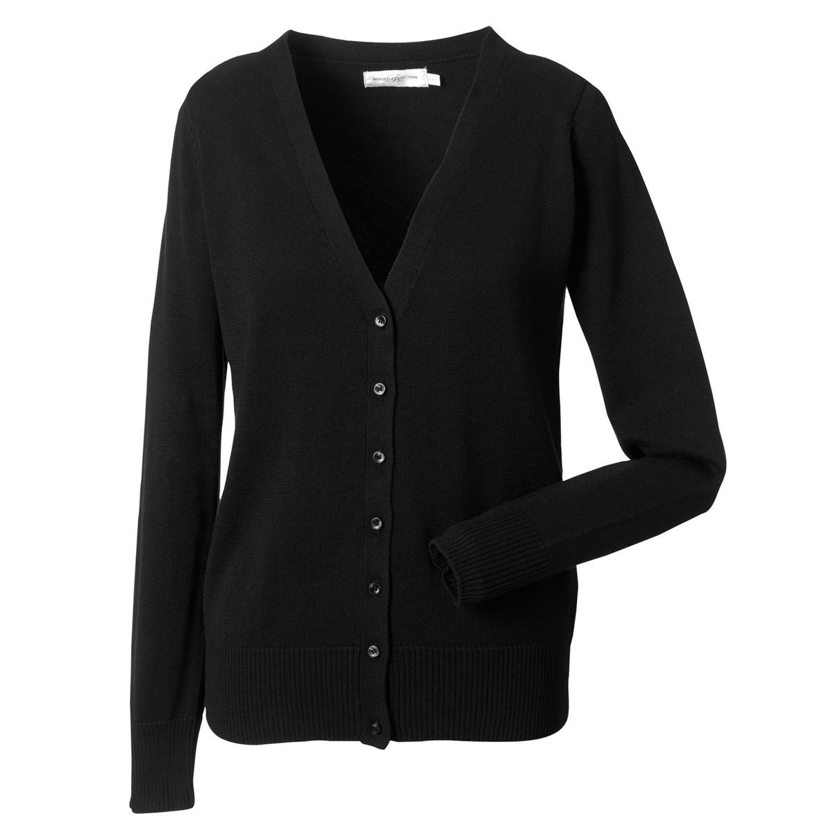 Klassische Strickjacke mit V-Ausschnitt