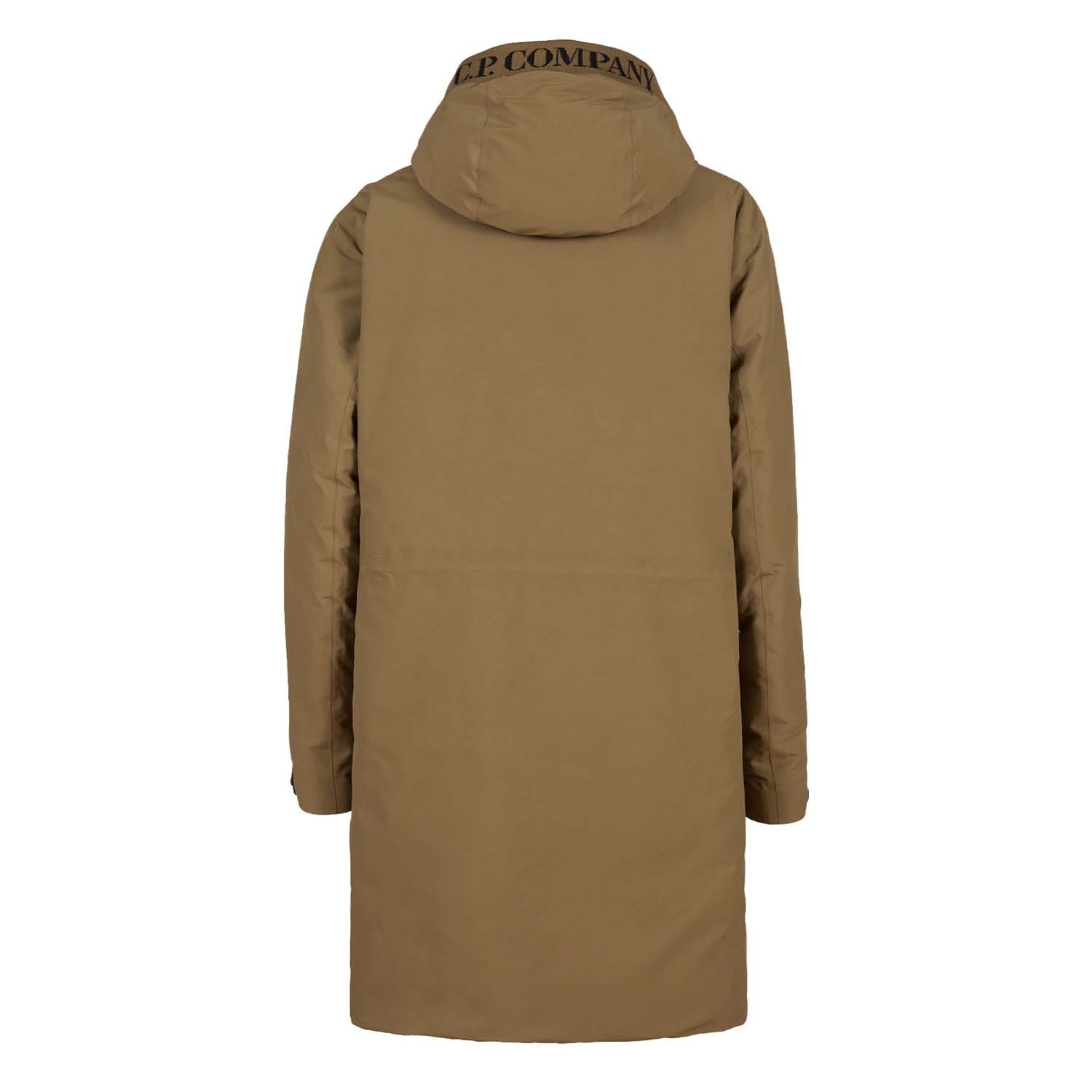 Leistungsstarker Daunenparka mit Kapuze