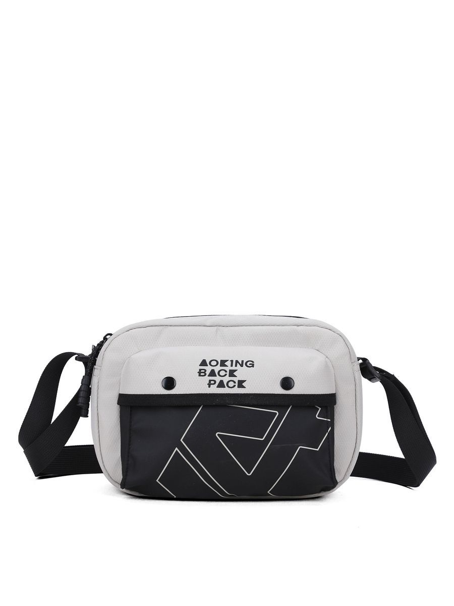 Unisex Kleine Umhängetasche mit Tasche