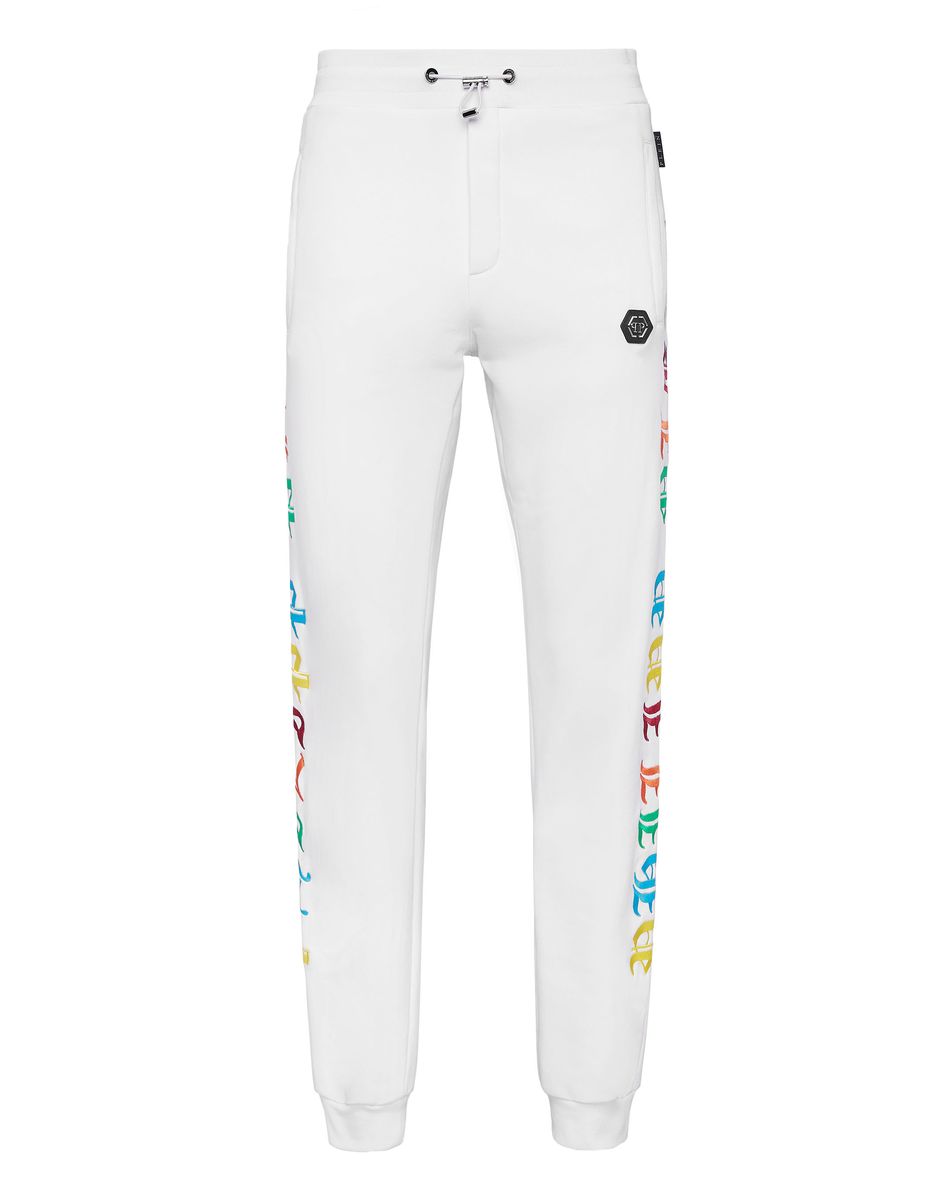 Jogginghose mit Gothic-Schriftzug