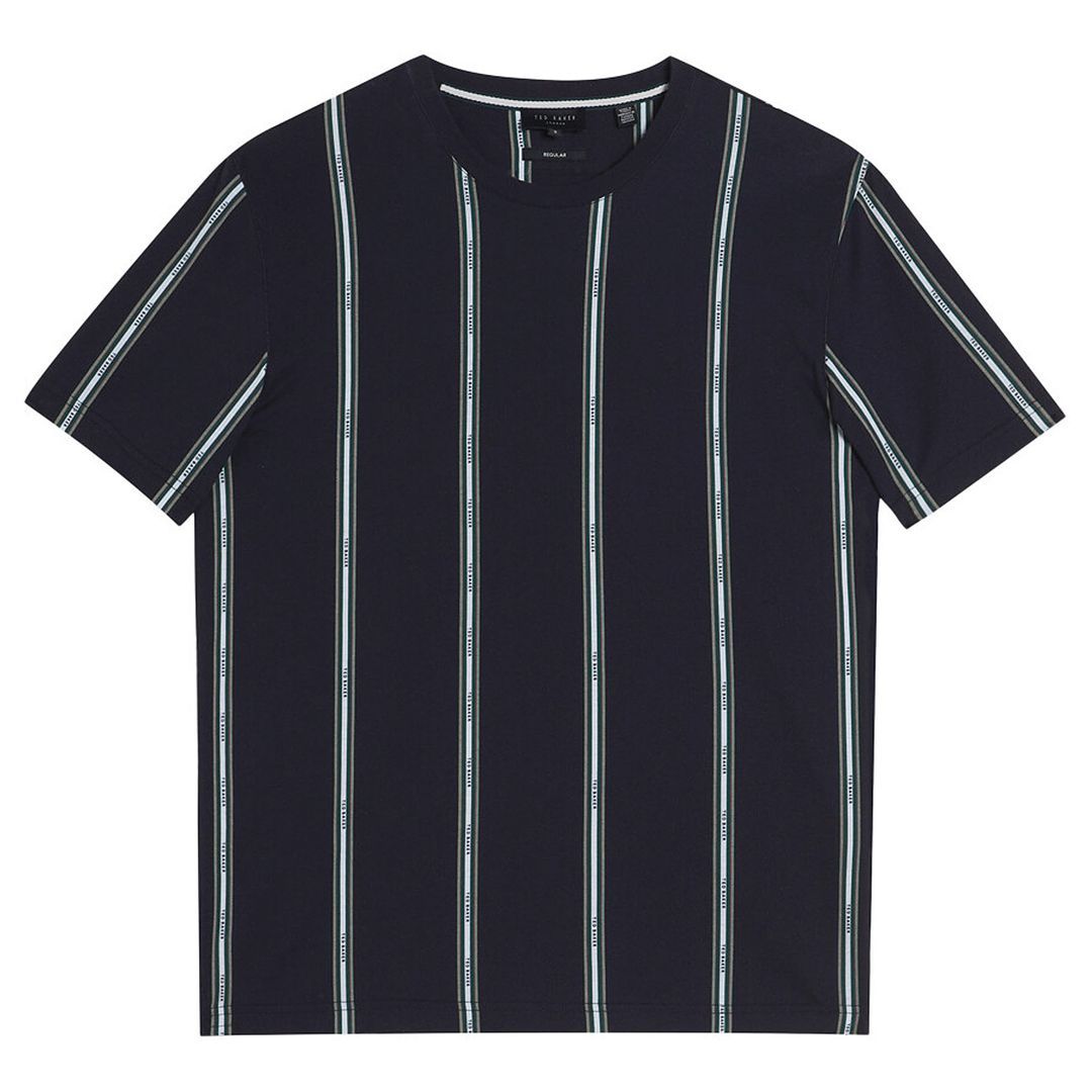 Reguläres T-Shirt mit vertikalen Streifen